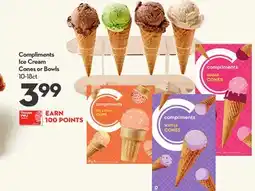 Longo's Compliments Ice Cream Cones or Bowls offer
