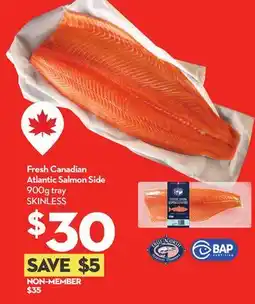 Longo's Fresh Canadian Atlantic Salmon Side offer