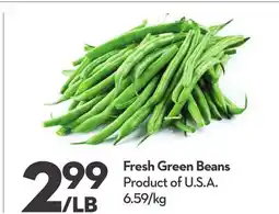 Longo's Fresh Green Beans offer