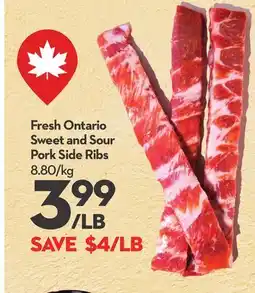 Longo's Fresh Ontario Sweet and Sour Pork Side Ribs offer