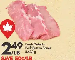 Longo's Fresh Ontario Pork Button Bones offer