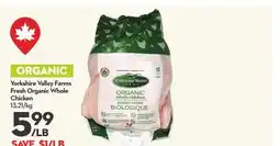 Longo's Fresh Organic Whole Chicken offer