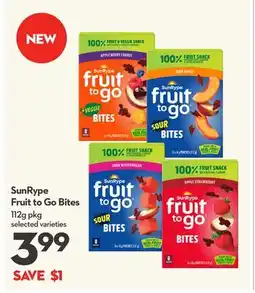 Longo's SunRype Fruit to Go Bites offer
