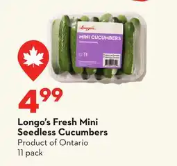 Longo's Longo's Fresh Mini Seedless Cucumbers offer