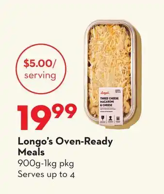 Longo's Longo's Oven-Ready Meals offer