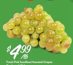 Longo's Fresh Pink Seedless Muscatel Grapes offer