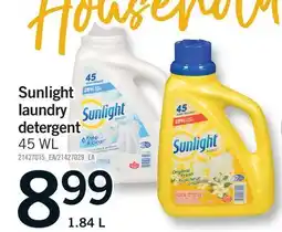 Fortinos SUNLIGHT LAUNDRY DETERGENT offer