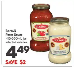 Longo's Bertolli Pasta Sauce offer