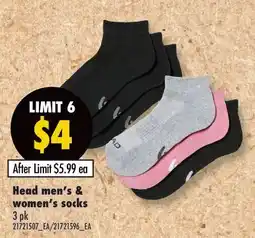 Fortinos HEAD MEN'S & WOMEN'S SOCKS offer
