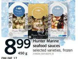 Fortinos HUNTER MARINE SEAFOOD SAUCES offer