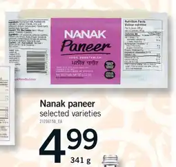 Fortinos NANAK PANEER offer