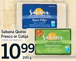 Fortinos SABANA QUESO FRESCO OR COTIJA offer