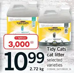 Fortinos TIDY CATS CAT LITTER CAT offer