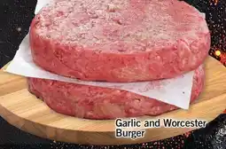 Fortinos GARLIC AND WORCESTER BURGER offer