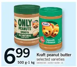 Fortinos KRAFT PEANUT BUTTER, 500 G-1 KG offer