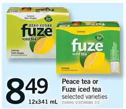 Fortinos PEACE TEA OR FUZE ICED TEA offer