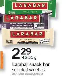 Fortinos LARABAR SNACK BAR offer