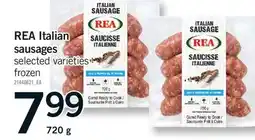 Fortinos REA ITALIAN SAUSAGES offer