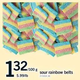 Fortinos SOUR RAINBOW BELTS offer
