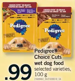 Fortinos PEDIGREE CHOICE CUTS WET DOG FOOD offer