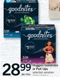 Fortinos HUGGIES GOODNITES OR PULL UPS offer
