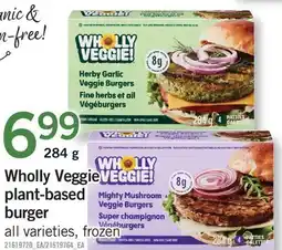 Fortinos WHOLLY VEGGIE PLANT-BASED PLANT-BASED BURGER offer