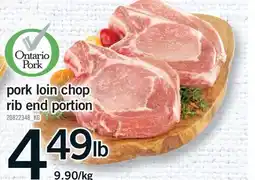 Fortinos PORK LOIN CHOP RIB END PORTION offer