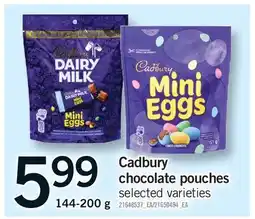 Fortinos CADBURY CHOCOLATE POUCHES offer