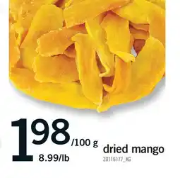 Fortinos DRIED MANGO offer