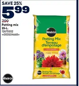 RONA Miracle-Gro Potting mix 25-L offer