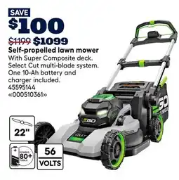 RONA EGO Self-propelled lawn mower offer