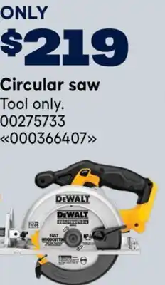 RONA DEWALT Circular saw offer