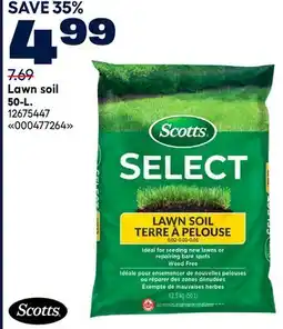 RONA Scotts Lawn soil 50-L offer