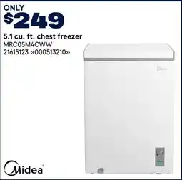 RONA Midea 5.1 cu. ft. chest freezer offer
