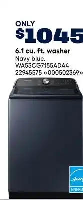 RONA SAMSUNG 6.1 cu. ft. washer offer