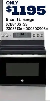 RONA GE 5 cu. ft. range offer
