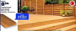 RONA Treated wood deck board 5/4 x 6 x 8' offer