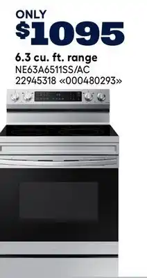 RONA SAMSUNG 6.3 cu. ft. range offer