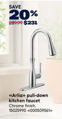 RONA MOEN Arlia pull-down kitchen faucet offer