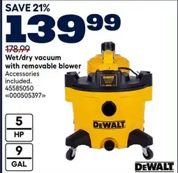 RONA DEWALT Wet/dry vacuum with removable blower offer