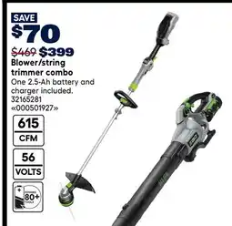 RONA EGO Blower/string trimmer combo offer