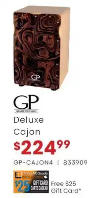 Long & McQuade GP DELUXE CAJON offer