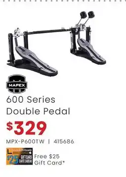 Long & McQuade 600 SERIES DOUBLE PEDAL offer