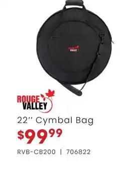 Long & McQuade 22 Cymbal Bag offer