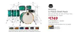 Long & McQuade MAPEX ARMORY 6-PIECE SHELL PACK offer