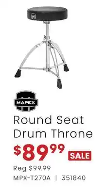 Long & McQuade Round Seat Drum Throne offer