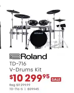 Long & McQuade ROLAND TD-716 V-DRUMS KIT offer