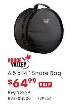 Long & McQuade 6.5 X 14 SNARE BAG offer
