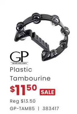 Long & McQuade GP PLASTIC TAMBOURINE offer