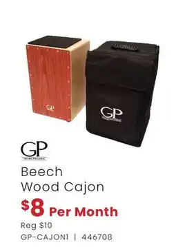 Long & McQuade BEECH WOOD CAJON offer